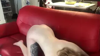 Teen Redhead Close Up Cream Pie