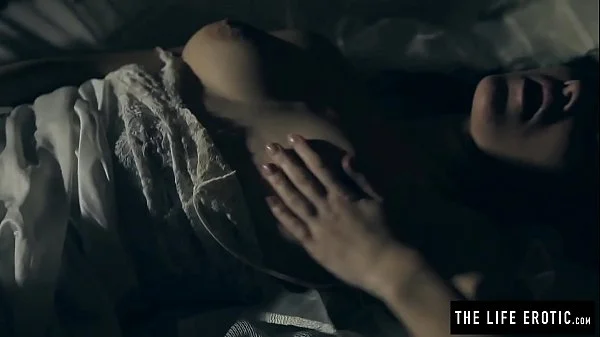 Horny milf masturbates to orgasm with a smashed egg