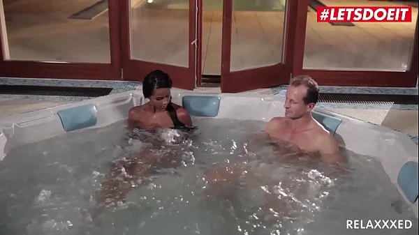 LETSDOEIT - Hot Ebony Teen Isabella Chrystin Fucked By Sugar Daddy In The Sauna