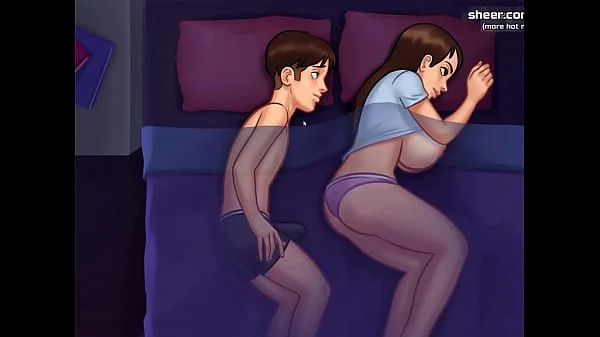 Waking up stepsister and cumming inside her fantastic and hot pussy l My sexiest gameplay moments l Summertime Saga[v0185] l Part 24