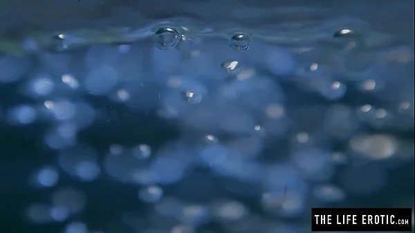 Puffy nippled beauty masturbates hard with honey and a cucumber