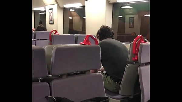 Angel Emily public blowjob in the train and cumswallowing !!