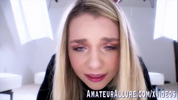 Gabbie Carter Exposes Her Beautiful Big Boobs While Playing With a Big Cock.