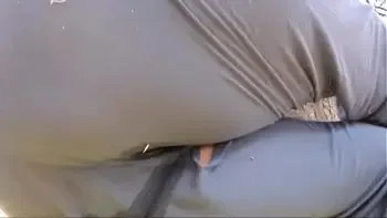 Nicoletta completely destroys her pants in a public garden and pisses on herself