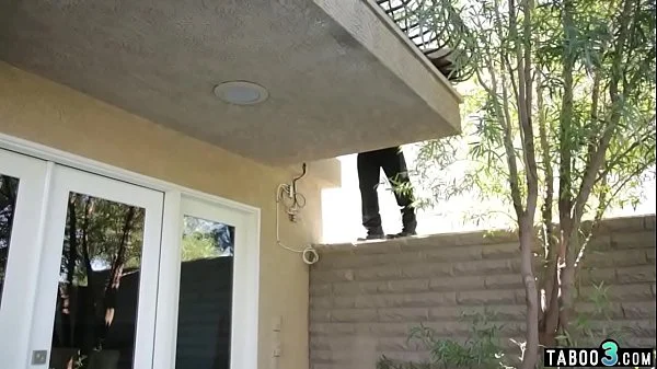 Busty babe anal fisted and fucked by a masked voyeur