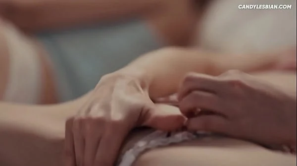 Lesbian Step Sisters - Masturbating Side By Side