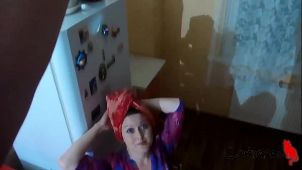 Amazing MILF Blowjob Big Dick Repairman and Hard Pussy Fuck POV