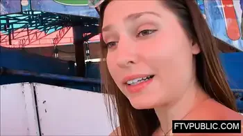 teen first time public