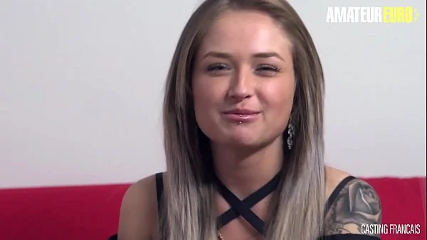 AMATEUR EURO - #Rose #Ryan Bones - Canadian Newbie Enjoys Riding Muscle Guy On Her First Auditions