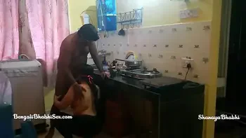 indian son her bengali step mom fucking in the kitchen role play