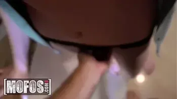 All Natural (Alex Blake) Plays With Her Toy A Big Cock Until He Cums On Her Belly - MOFOS