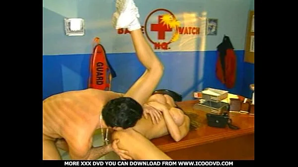 Busty lifeguard babe fucking in the office!