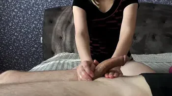 Every morning she makes b. handjob