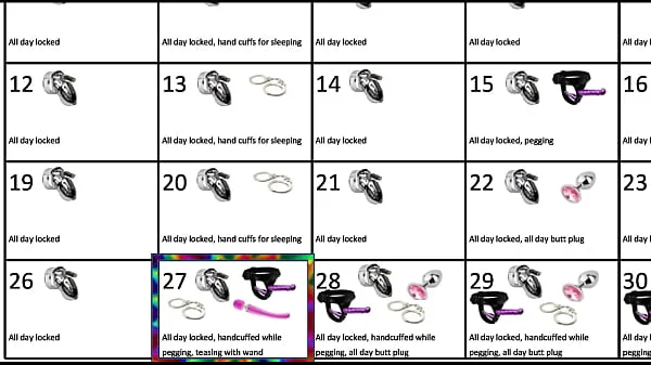 Locktober 2020 - The tasks that each proper chastity slave should perform that month of the year. You have to follow all the tasks consistently. You must not skip any task. Any task you miss for whatever reason, means your dick stays locked an extra day.