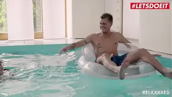 LETSDOEIT - #Rita - Hot Redhead Czech Babe Passionate Sex By The Pool With Her Lover