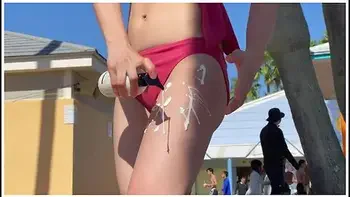 ハックてハメ撮り尻の日焼け痕か激エロの中出しsex女子大生とイチャイチャフールtート　ryoyuu素人カッフル/歳の差//美少女/色白/スタイル抜群/野外/水着/彼女着替え/主観映像