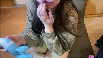 Chubby Married Womans Knit Clothes And Thong Masturbation