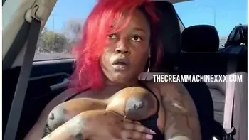 The Cream Machine In Getting Slutty In The Car While Strangers Drive By! - Macaroni Pussy & Sexy Faces