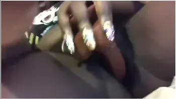 Ebony Nerd Slurping And Riding 9inch Dildo