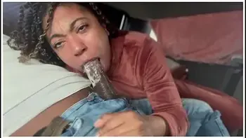 Pick Me Up In His Truck Slurp On His Big Black Dick Like A Professional Street Hoe