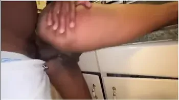 Ebony Hothead Anal Addicted Teen 18+ Fuck Stepdad In The Kitchen