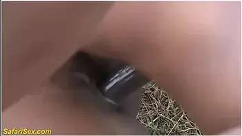 Wild African Outdoor Threesome Orgy
