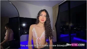 18yo Curly-haired Latina Gives Insane Deepthroat And Gets Fucked To Orgasm