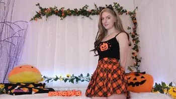 Amateur Teen Surprised JOI Tricked Solo Pussy Play In English