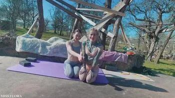 JOI POV Yoga Pants Stretching with Tattooed Neighbor Anuskatzz