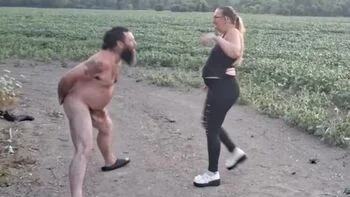 Amateur Femdom Ballbusting Outdoor - Miss JJ Chose Slave CBT & Cumshot