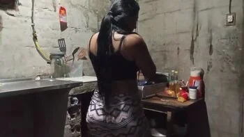 Michel Paula's Kitchen Surprise: Horny Latina Lesbians Lick Hairy Pussy & Big Ass in Outdoor Amateur HD