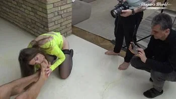 Behind the Scenes Anal Pee with Stockinged Babe Alice Maze - HD Foot Fetish & Rimjob