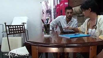 Blonde MILF gets double penetration and rough ass pounding at gyno appointment