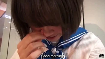 Japanese Office Lesbian Seduction: Big Tits Employee Outdoor Training