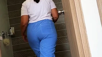 Thick Latina Maid Big Natural Tits Homemade POV