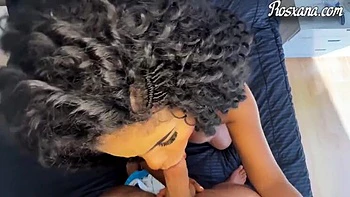 Best Friend's Boyfriend Gets Secret Blowjob From Hot Latina MILF Rosxy Gutierrez - Big Tits Deep Throat Cheating POV