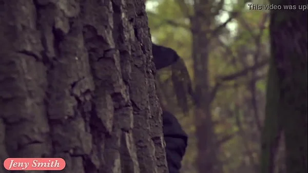 Take off my Halloween costume. Jeny Smith naked in forest