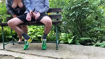 Mature Ukrainian Cougar with Saggy Tits Makes Me Cum Outdoor