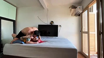 Neighbor Watches Camila Vegas Anal Fuck and Sloppy Blowjob Homemade