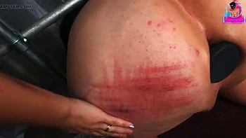 Amateur Femdom Spanks Slave With Cane - Anal Pegging & Prostate Massage