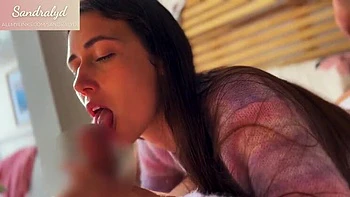 Amateur Spanish Teen Sandralydx Stunning Blowjob Cum in Mouth POV