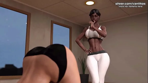 My Cute Roommate | Hot interracial lesbian threesome with 3 horny teens with big tits | My sexiest gameplay moments | Part #20