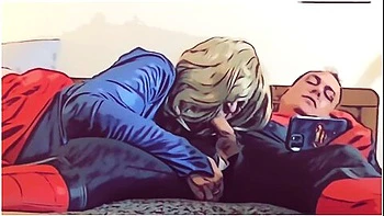 Granny Supergirl Sucks Spiderman