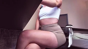 Blonde German MILF Ela Stance Shows Wet Pussy and Dirty Asshole Close Up