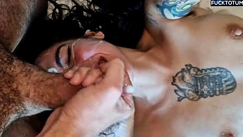 Huge Squirting Orgasm - Real Amateur Girl Cums Hard on Face - Massive Facial Cumshot