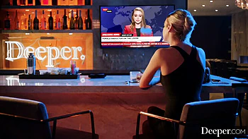 Kenna James Blowjob Creampie with Oliver Flynn - Blonde Business Woman in Lingerie Fucked Deep