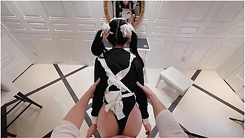 Hentai Pigtail Maids Hair Was Grabbed And She Was Fucked Hard In Doggy Style