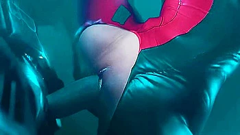 Sucks And Fucks Batman - Car Toon And Harley Quinn