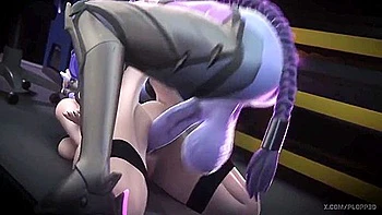 Plopp3d Intense Anal Sex: Submissive Asian Slut Passionately Fucked By Massive Gaping White Ass Filled With Cum