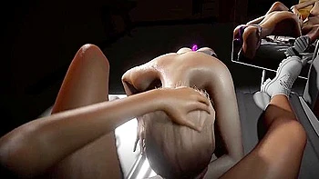 Anime Hentai - Nurses Eats Pussy As A Robot Dildo Fucks Her